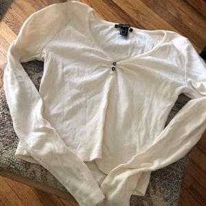 Forever 21 long sleeve nude top